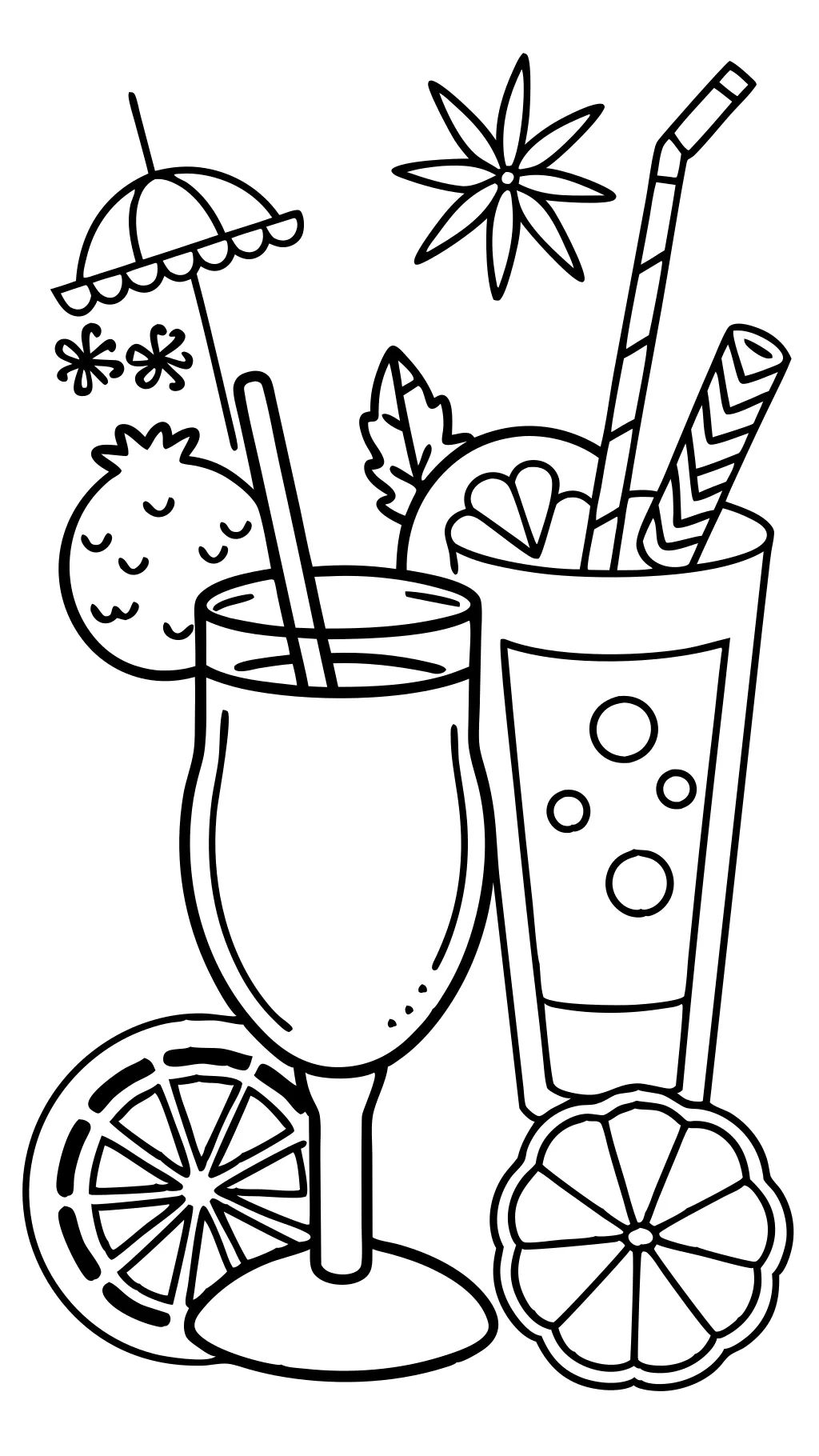 coloring pages drinks